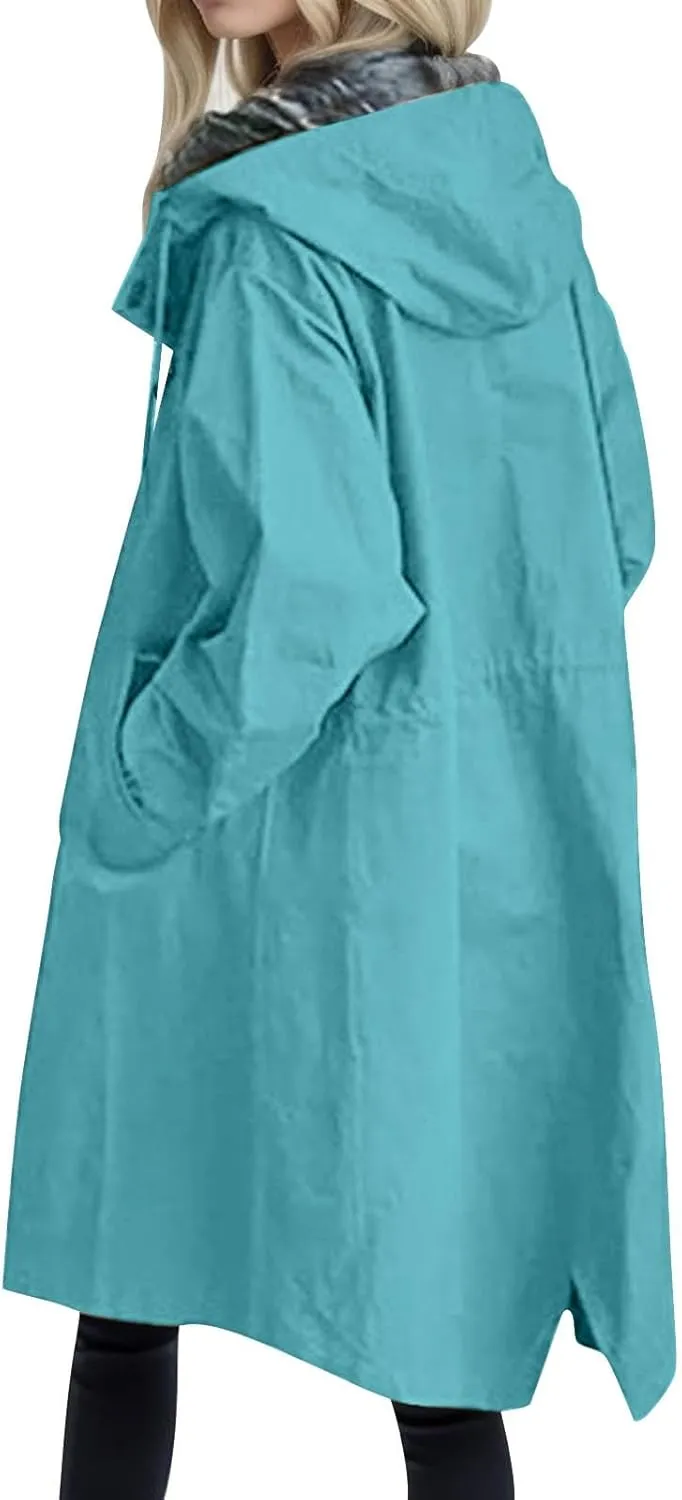 2023 Women's Trench Coat Long Double-Breasted Fall Fashion Windbreaker Jackets Classic Lapel Slim Overcoat Outerwear