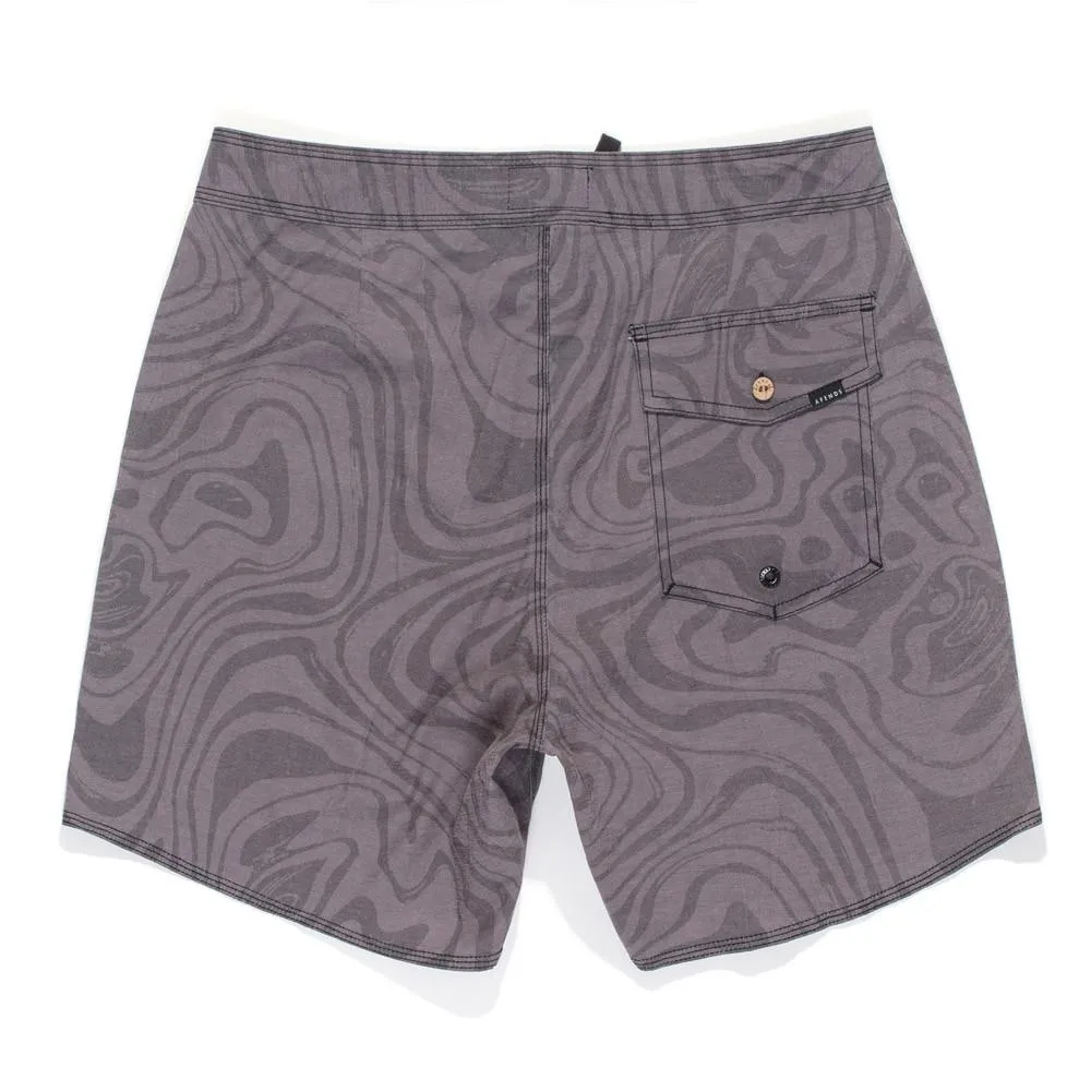 Afends Mens Black Warp - Pocket Board Short