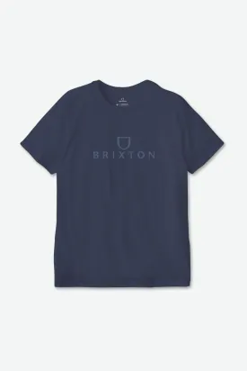 Alpha Thread S/S Standard Tee - Washed Navy/Pacific Blue
