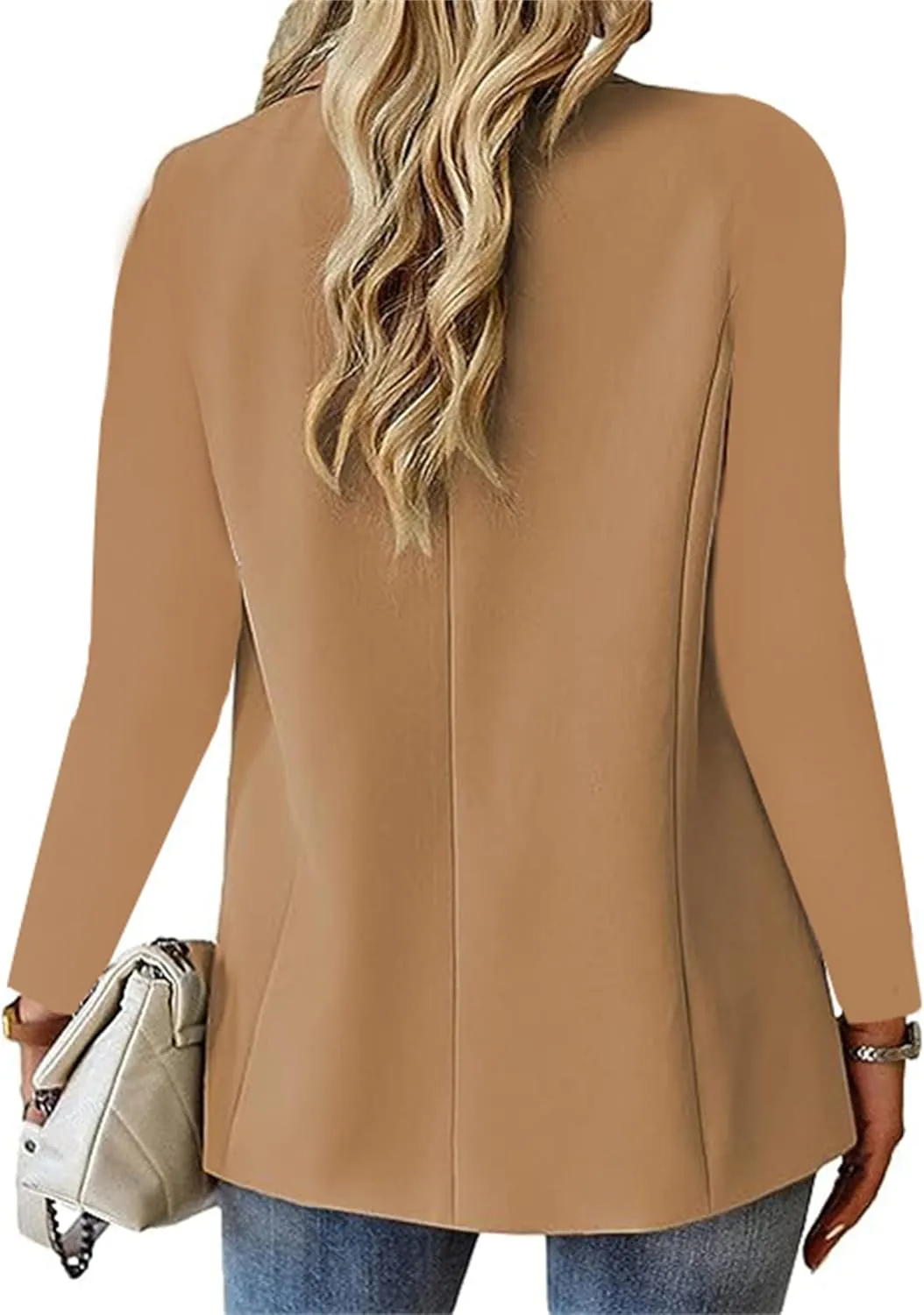 Blazers for Women Business Casual Long Sleeve Button Down Blazer Jacket Lapel Business Suit Jacket Summer Blazers