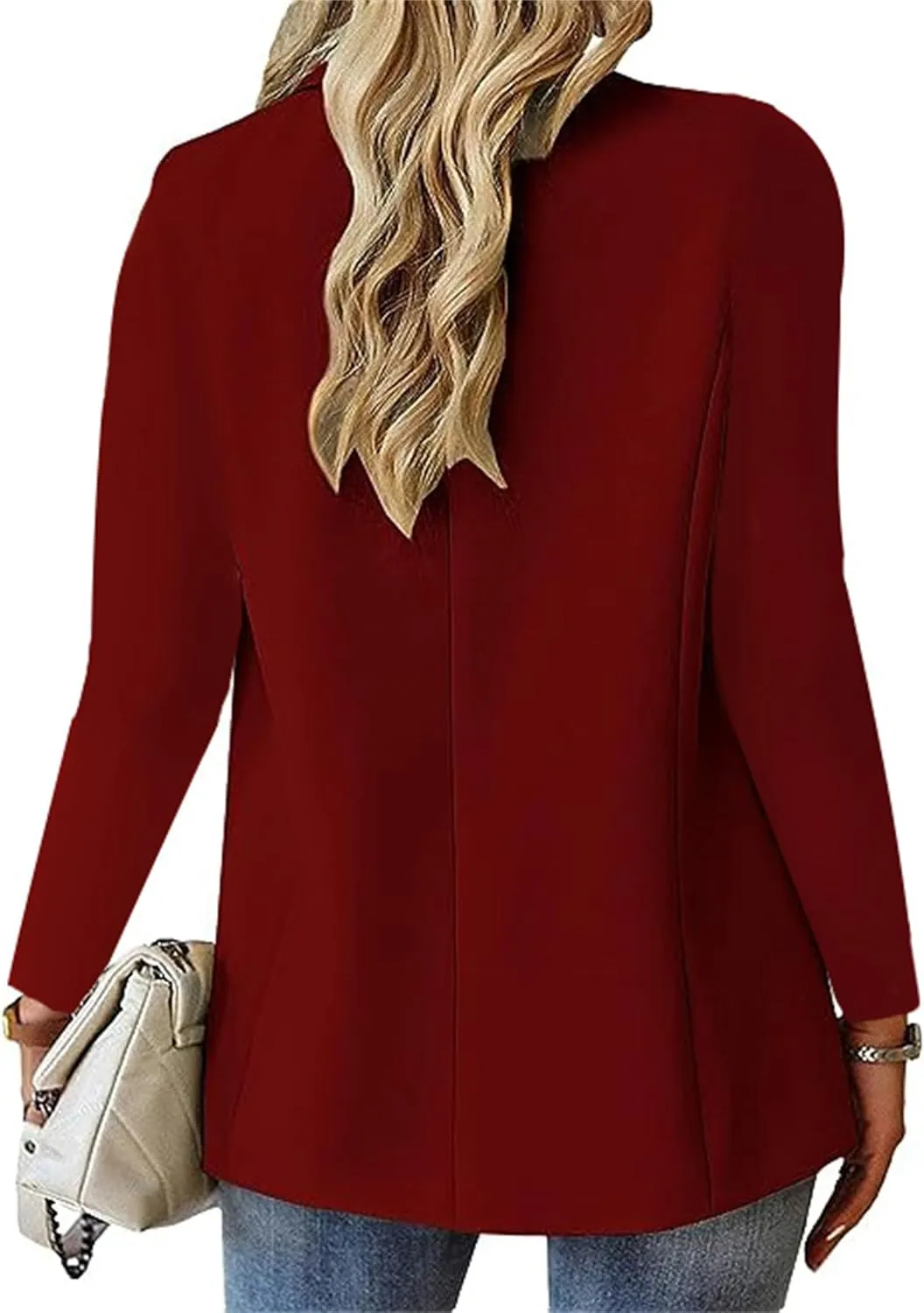 Blazers for Women Business Casual Open Front Long Sleeve Work Office Jackets 2024 Trendy Ol Office Slim Suit Jacket