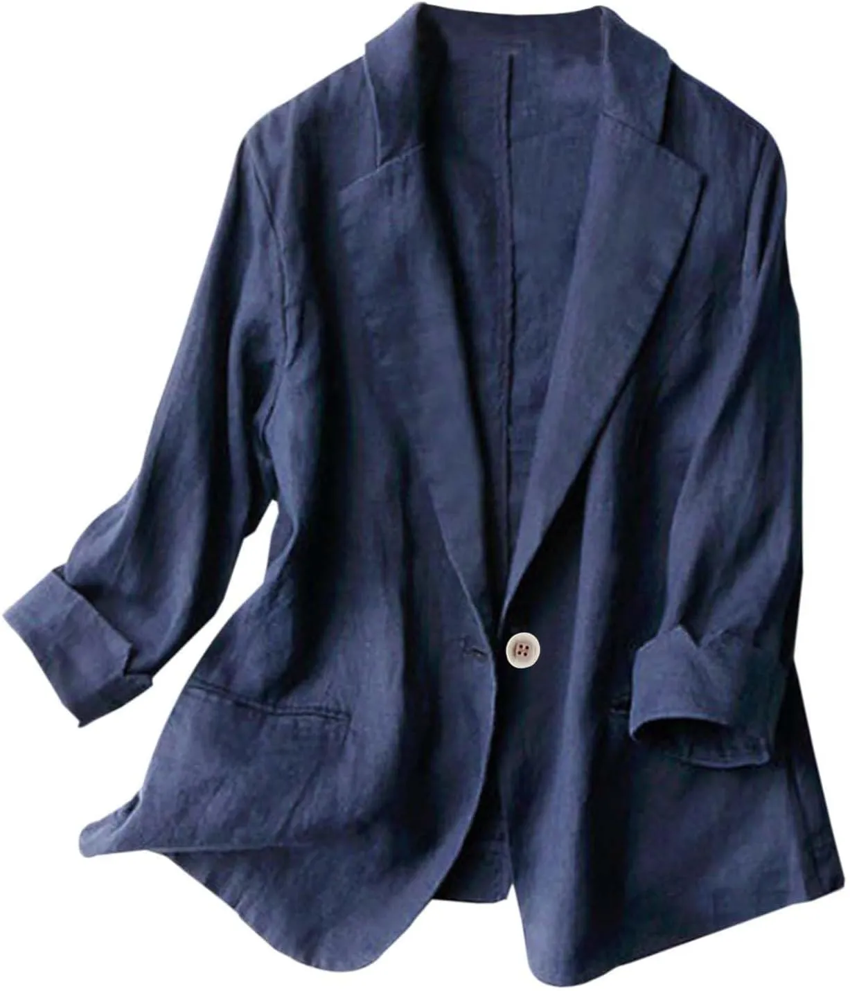 Blazers for Women Business Casual Summer Blazers Lightweight Suit Jackets 3/4 Sleeve Work Jacket Trendy Office Blazer