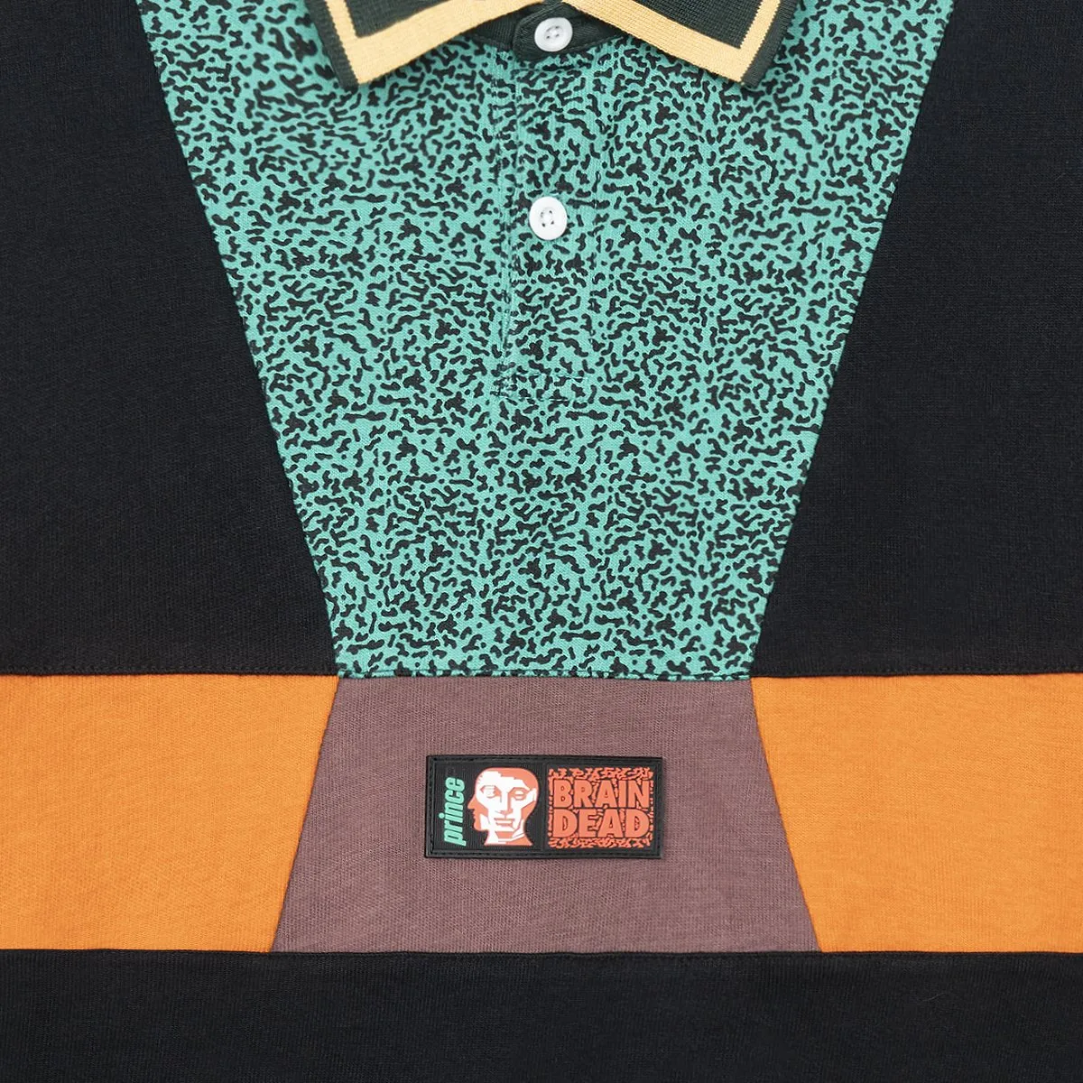 Brain Dead x Prince Invert Long Sleeve Rugby / Black