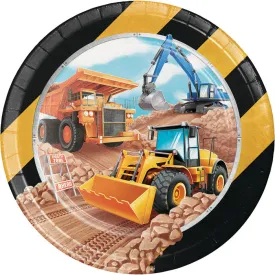 Bulk Big Dig Construction Paper Dinner Plates (96 per Case)