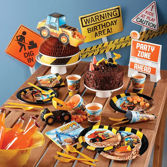 Bulk Big Dig Construction Paper Dinner Plates (96 per Case)