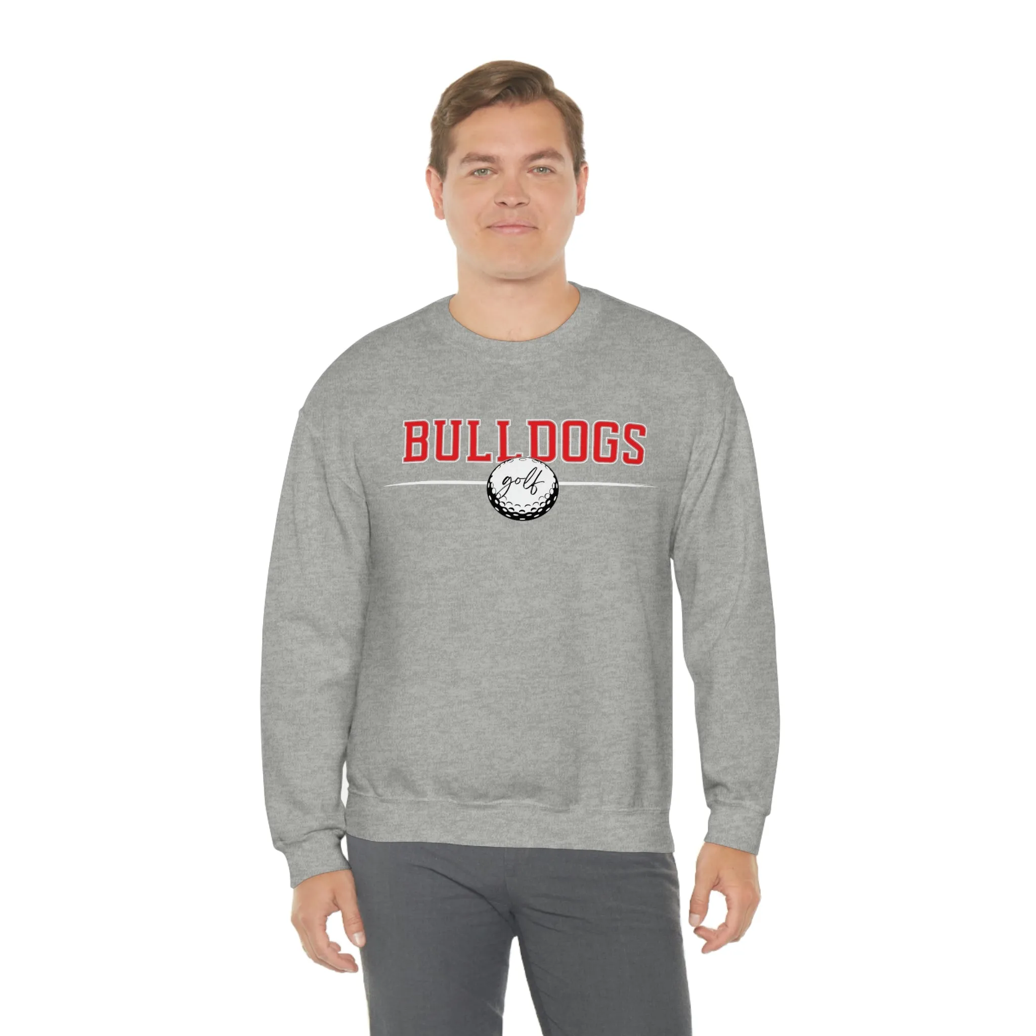 Cedartown Bulldogs Golf Gildan 18000 Unisex Heavy Blend Crewneck Sweatshirt