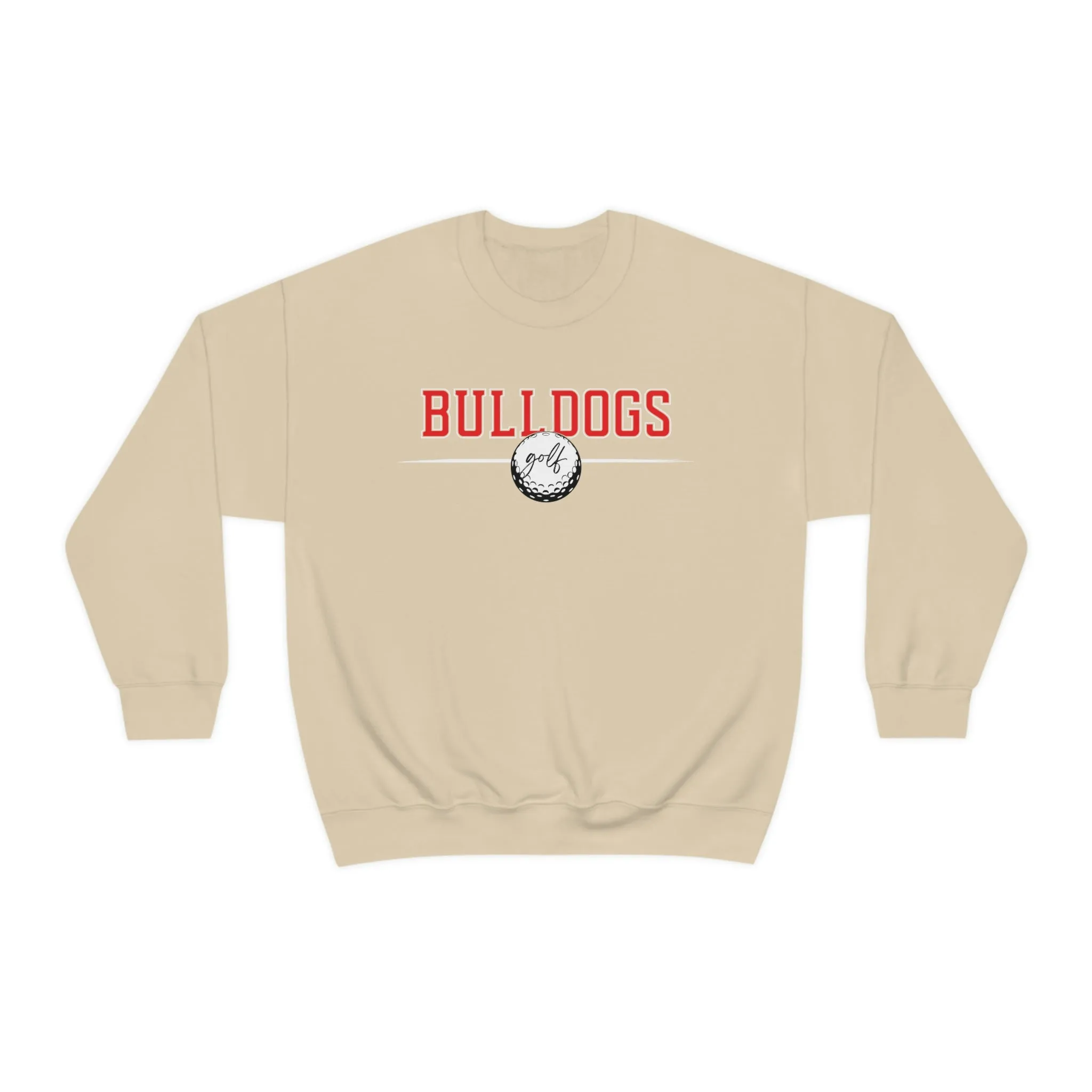 Cedartown Bulldogs Golf Gildan 18000 Unisex Heavy Blend Crewneck Sweatshirt