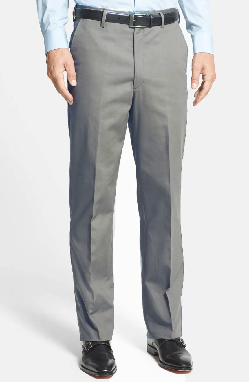 Charleston Khakis Fine Line Stretch Twill<br>Flat Front<br>Regular Rise