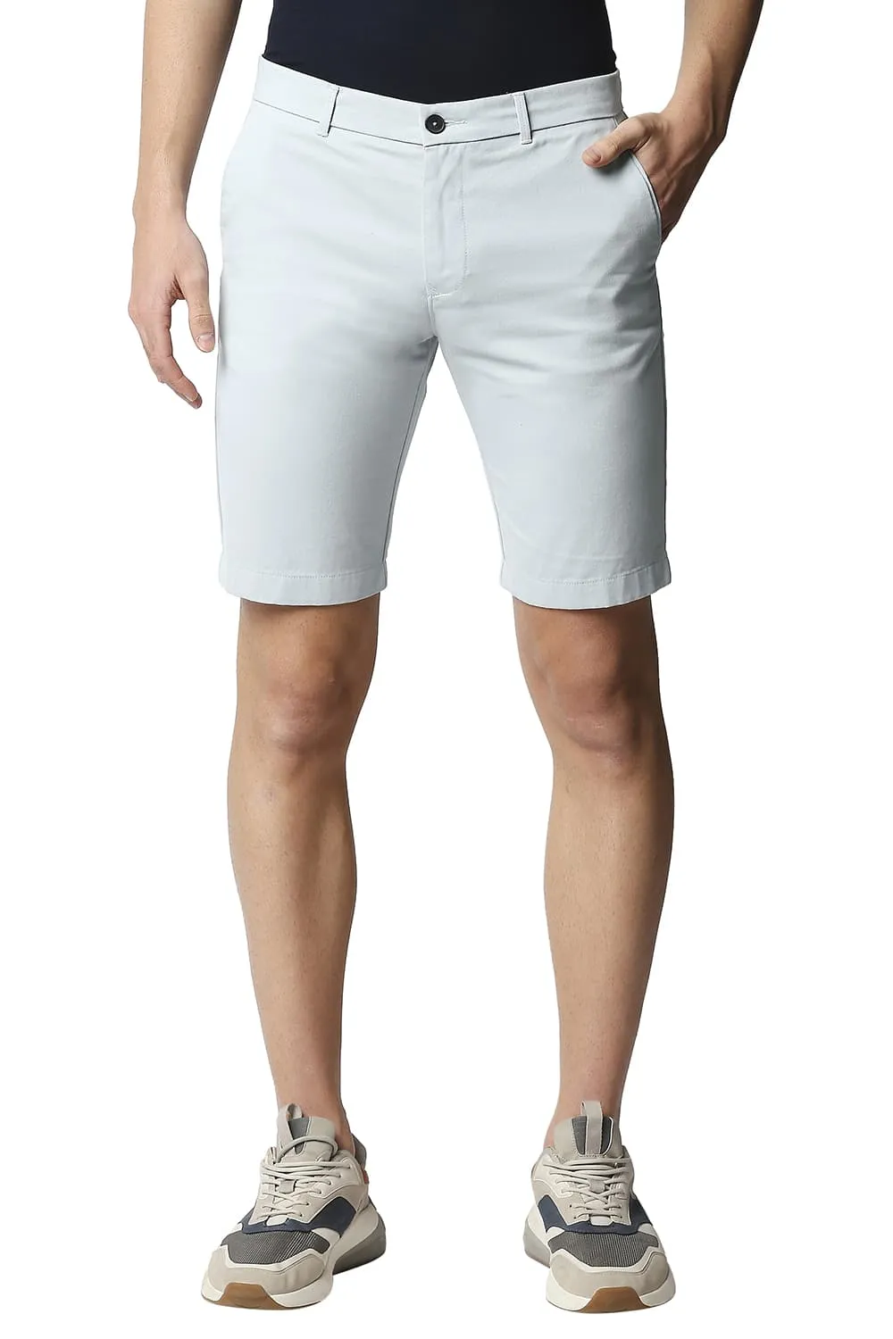 Comfort Fit Pure Cotton Twill Shorts