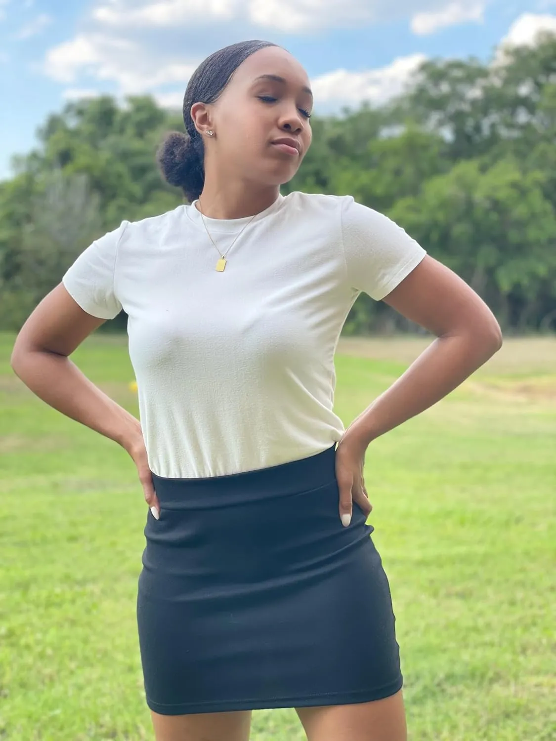 Dani's Choice Must-Buy Basic Bodycon Pencil Short Mini Skirt