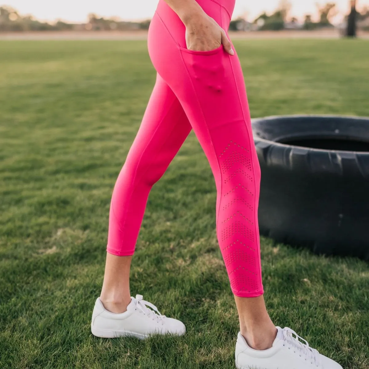 Denali Laser Cut Capris - Punch