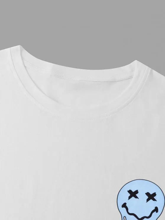 Drippy Smiley Tee And Starfish Board Shorts