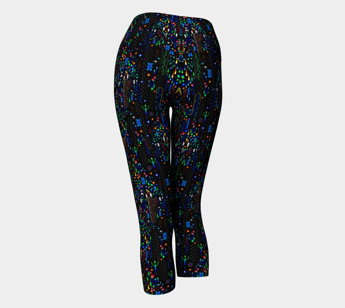 Elemental Realm Patterns Yoga Capris | TAS