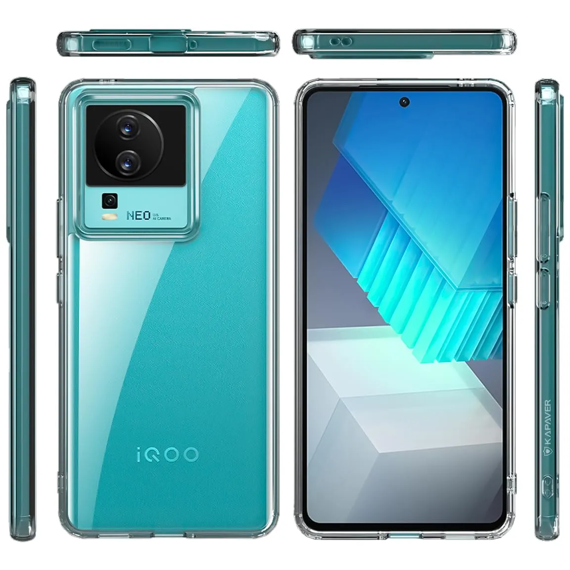 iQOO Neo 7 5G / Neo 7 Pro Back Cover Case | Hybrid - Crystal Clear