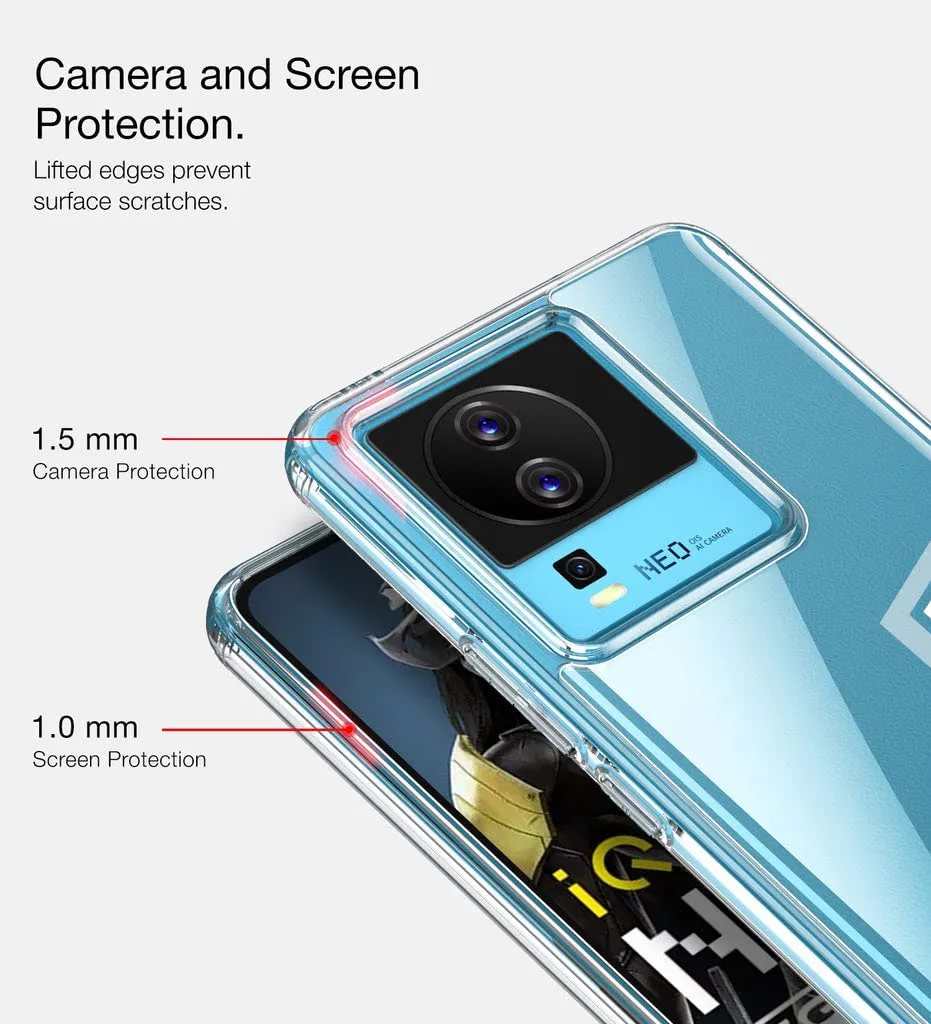 iQOO Neo 7 5G / Neo 7 Pro Back Cover Case | Hybrid - Crystal Clear