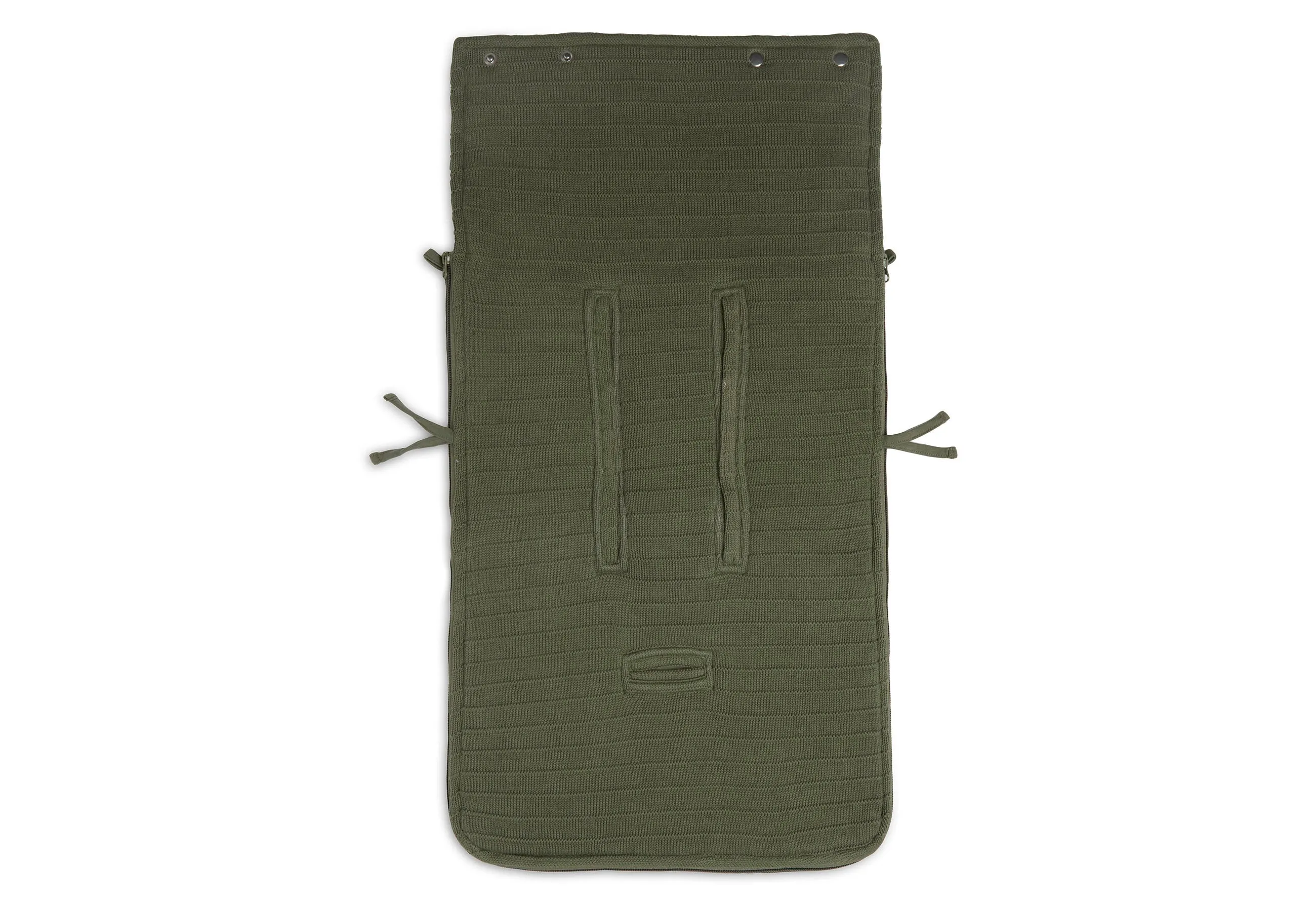 Jollein Footmuff Maxi Cosi 0  3/5 point belt | Pure Knit Leaf Green