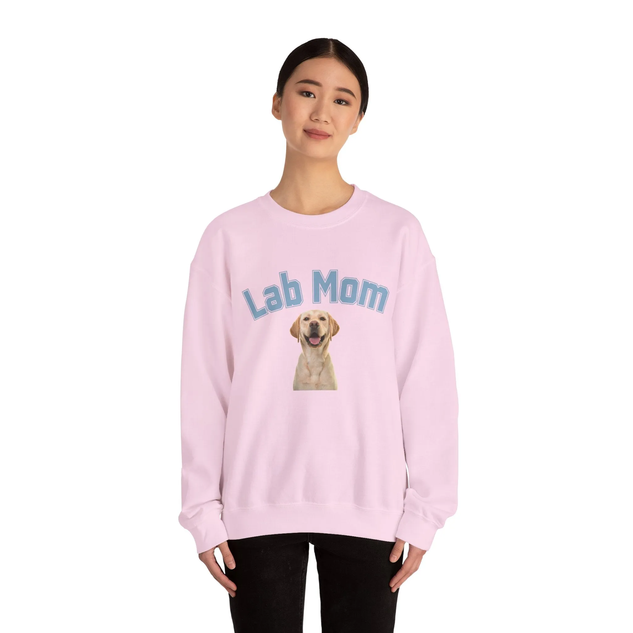 Labrador Mom Dog Lover Crewneck Sweatshirt College Print