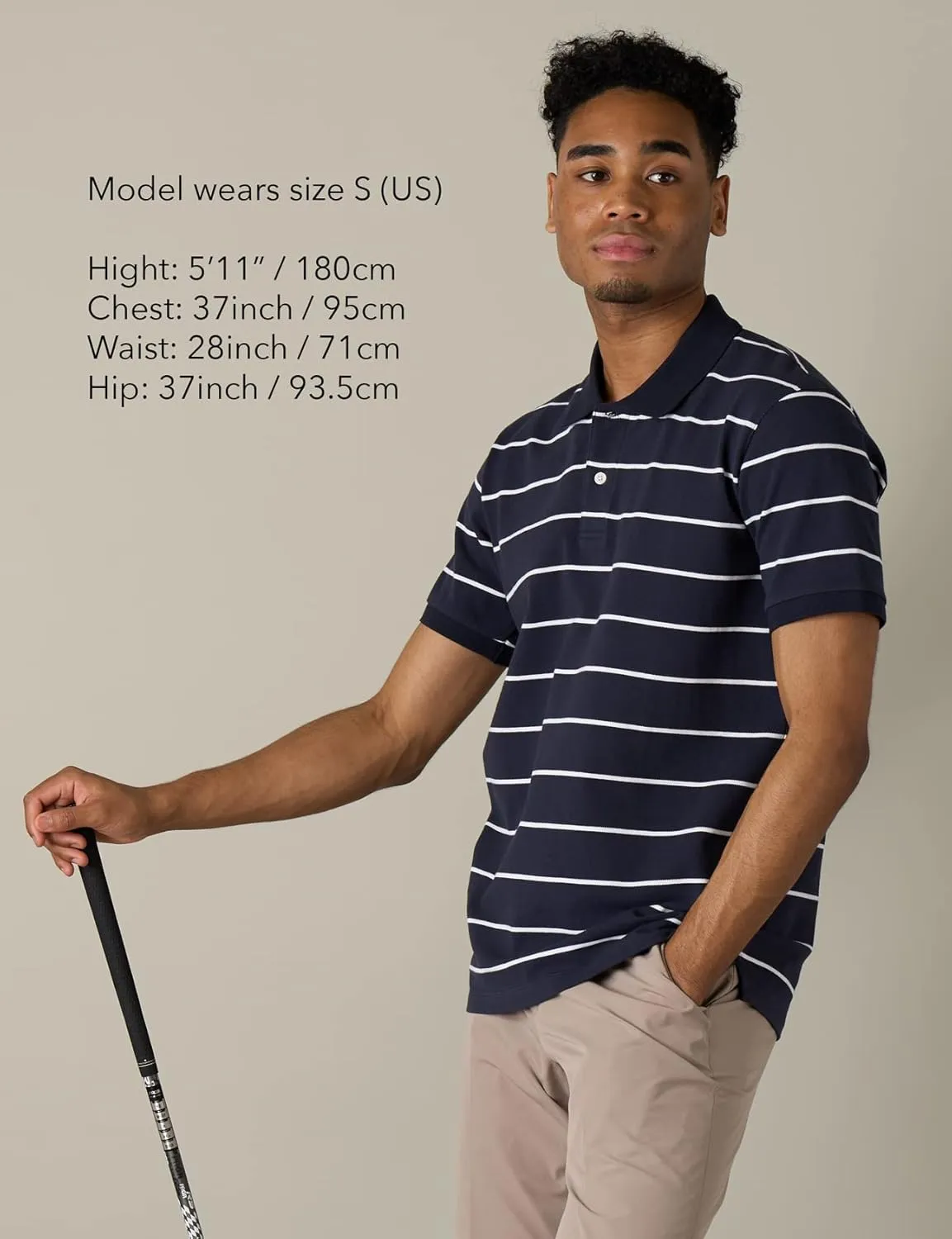 LAPASA Men's Polo Shirt Cotton Pique Classic & Active T-Shirt Short Sleeve Moisture Wicking Golf Tennis Lightweight M19/M131
