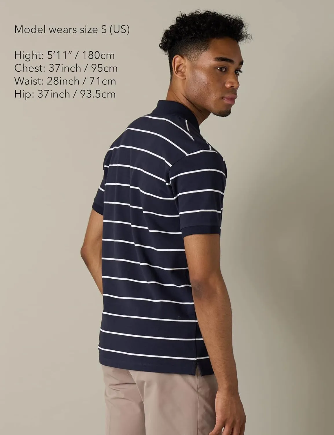 LAPASA Men's Polo Shirt Cotton Pique Classic & Active T-Shirt Short Sleeve Moisture Wicking Golf Tennis Lightweight M19/M131