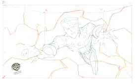 Legion of Super Heroes Original Production Drawing: Cosmic Boy