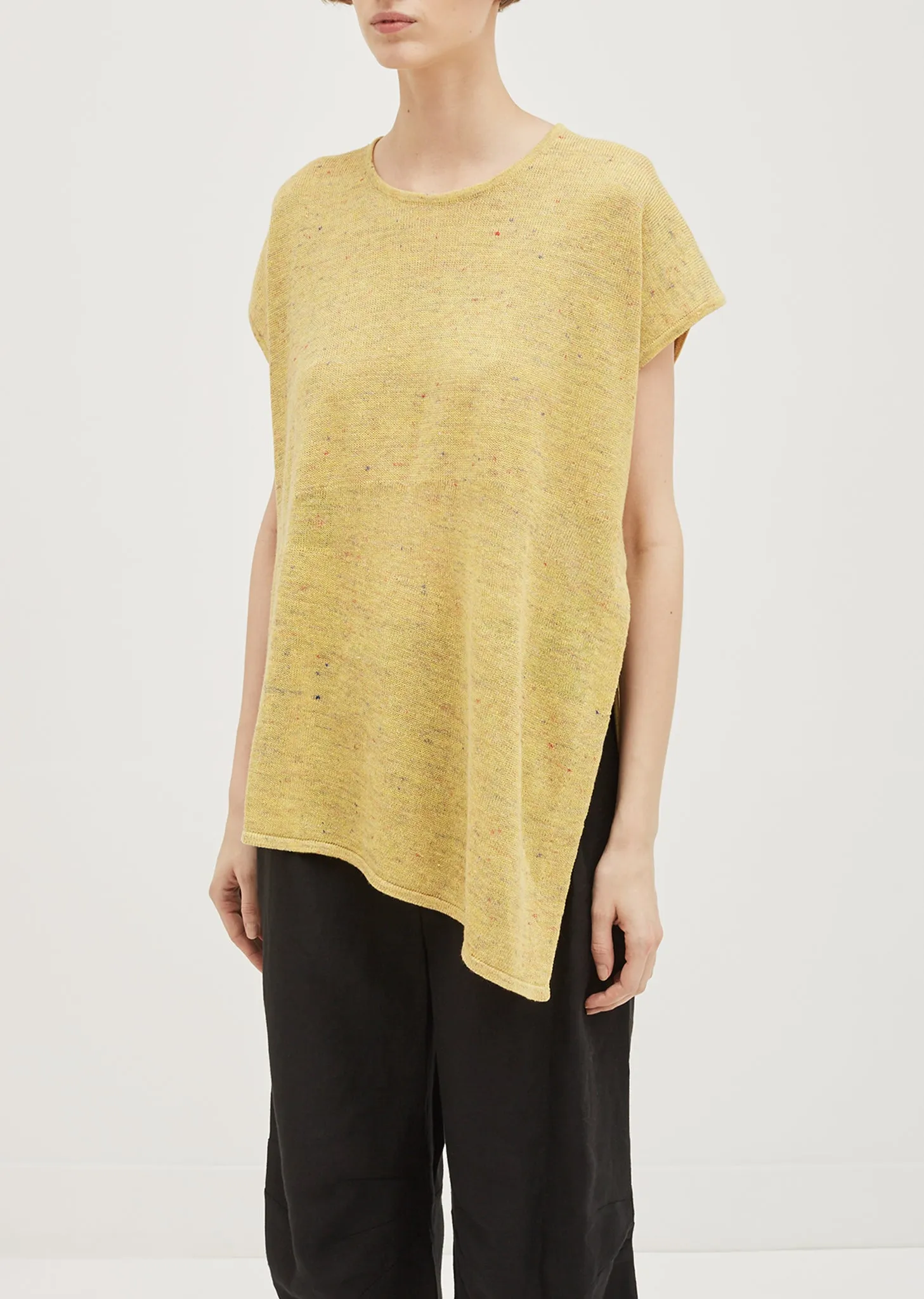 Linen Blend Melange Knit