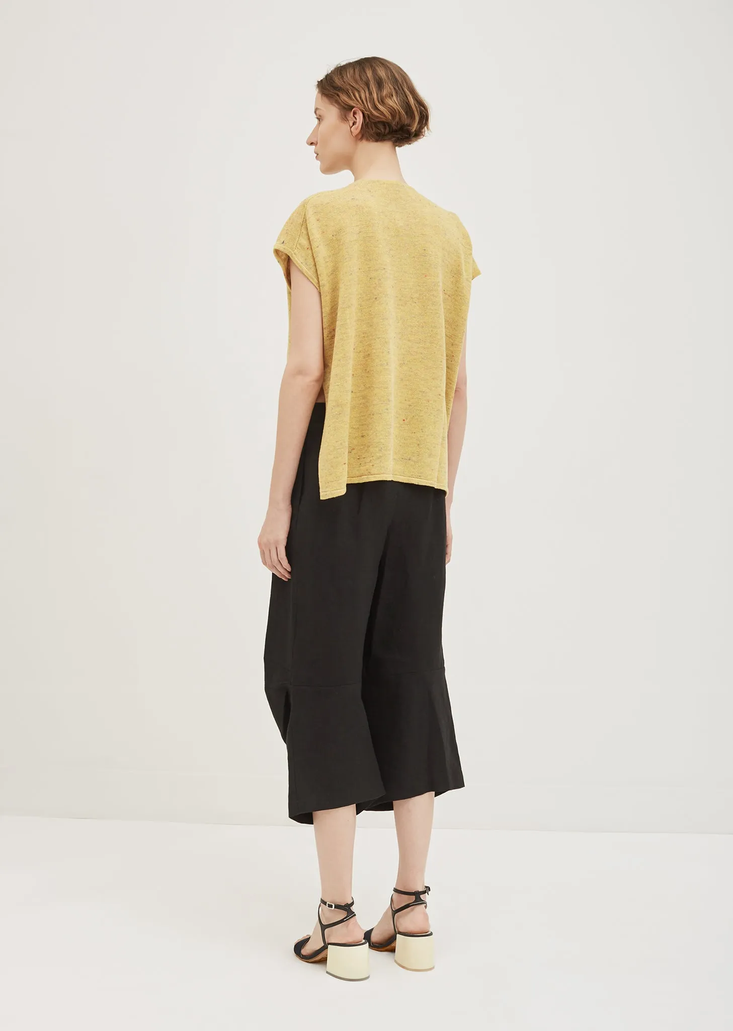 Linen Blend Melange Knit