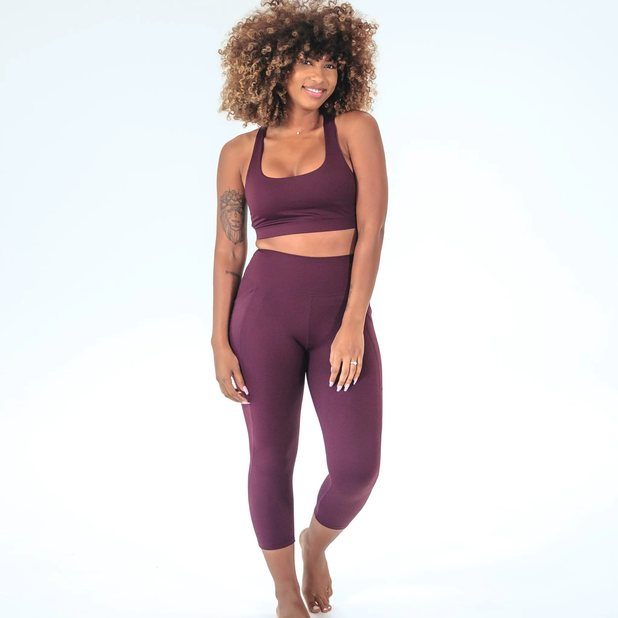 Lux Epic 7/8 Capris - Plum