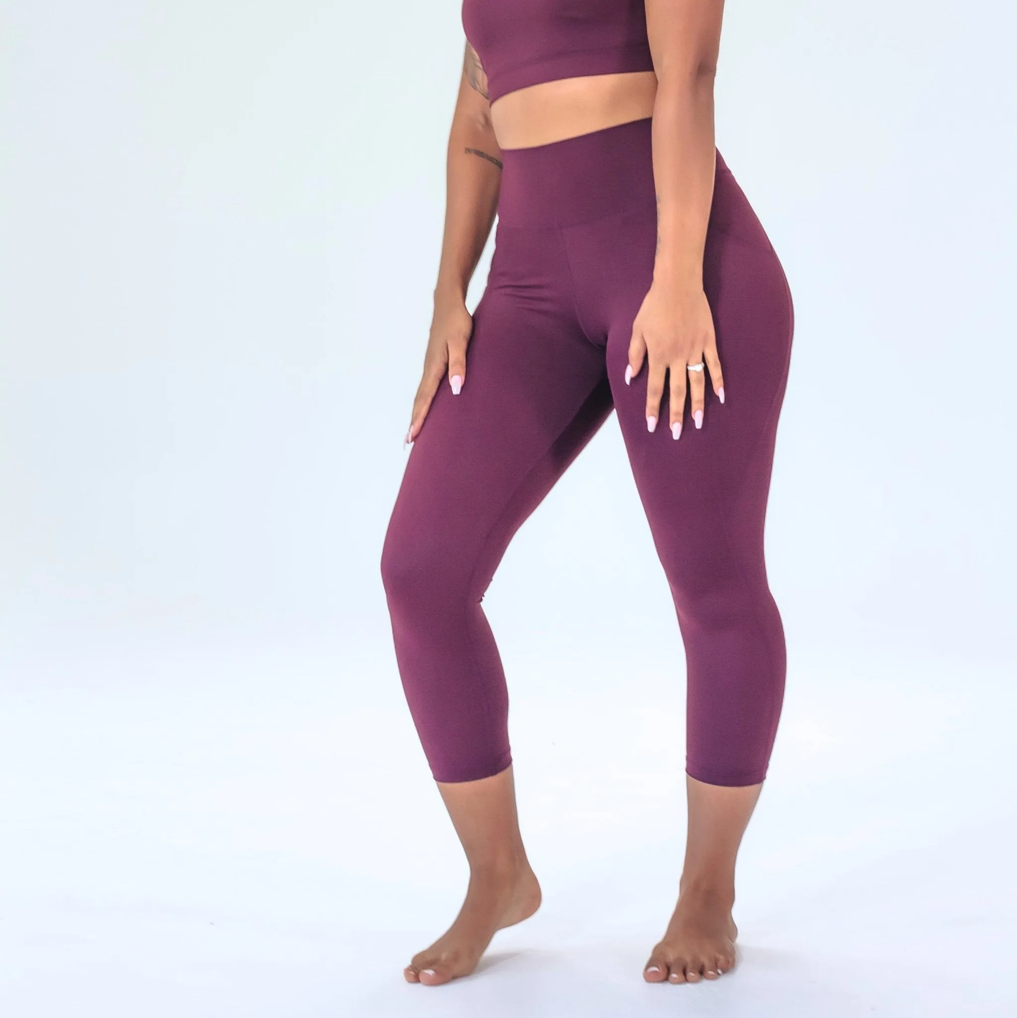 Lux Epic 7/8 Capris - Plum