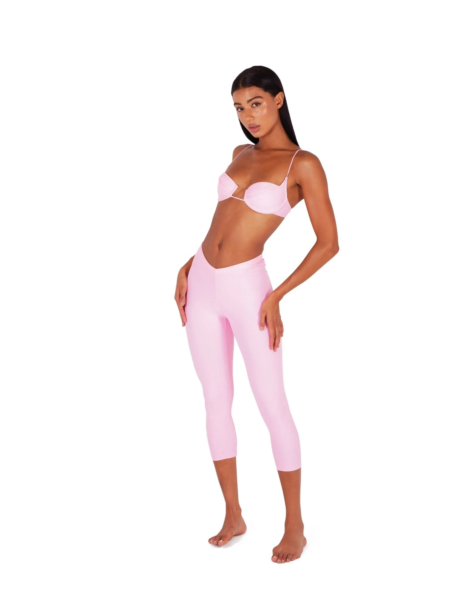 LYNN CAPRIS SWIM PANT - BABY PINK