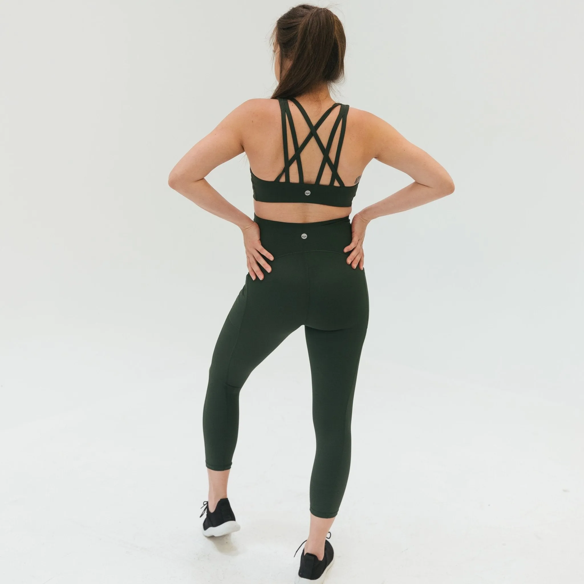 Mamacita Maternity Capris - Evergreen