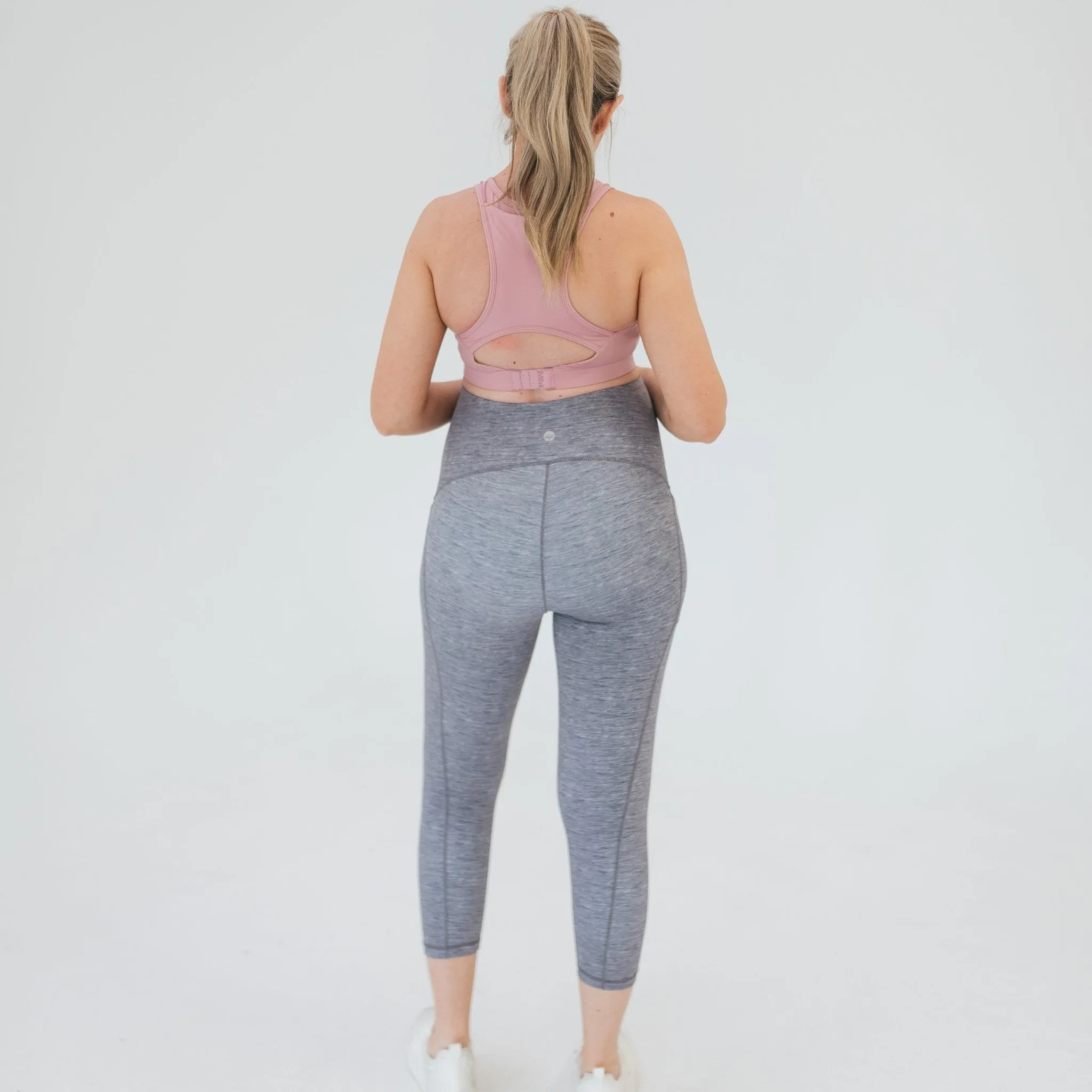 Mamacita Maternity Capris - Heathered Gray - FINAL SALE