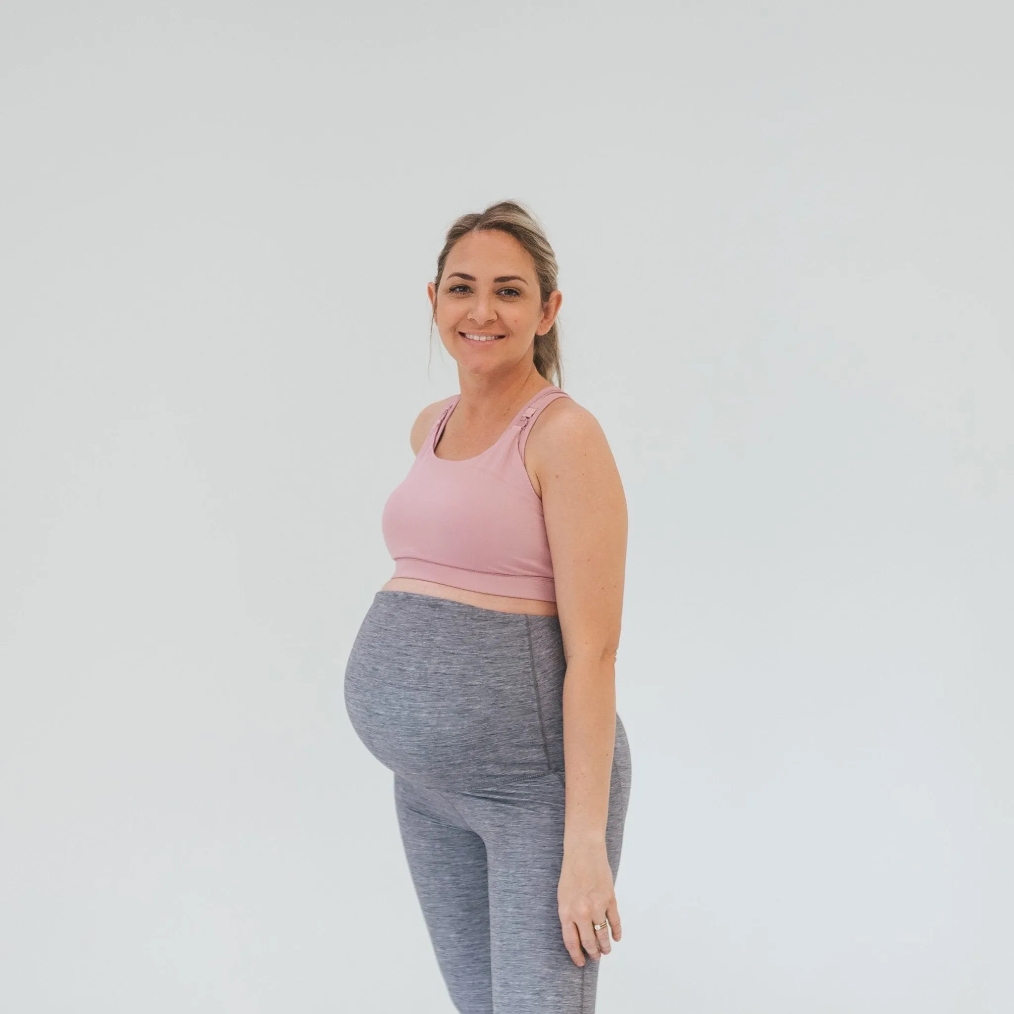 Mamacita Maternity Capris - Heathered Gray - FINAL SALE