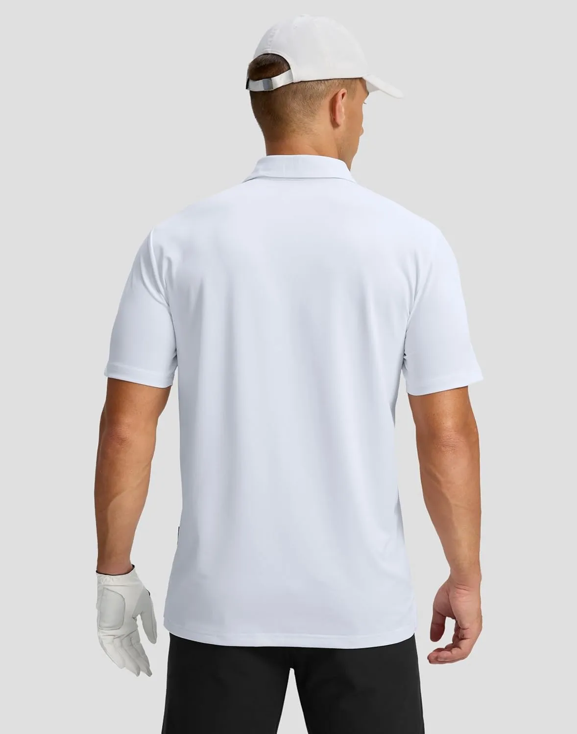Men's Golf Shirts Dry Fit Moisture Wicking Performance Short Sleeve Collared Polo Shirts for Casual Athletic Business