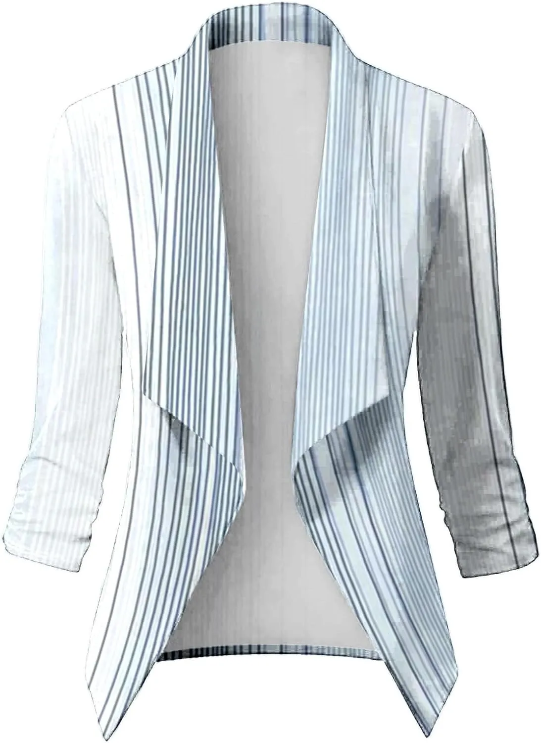 PeQAQ Casual Blazer Jacket Women Trendy Long Sleeve Open Front Work Office Blazers 2023 Lapel Button Business Jacket Coats
