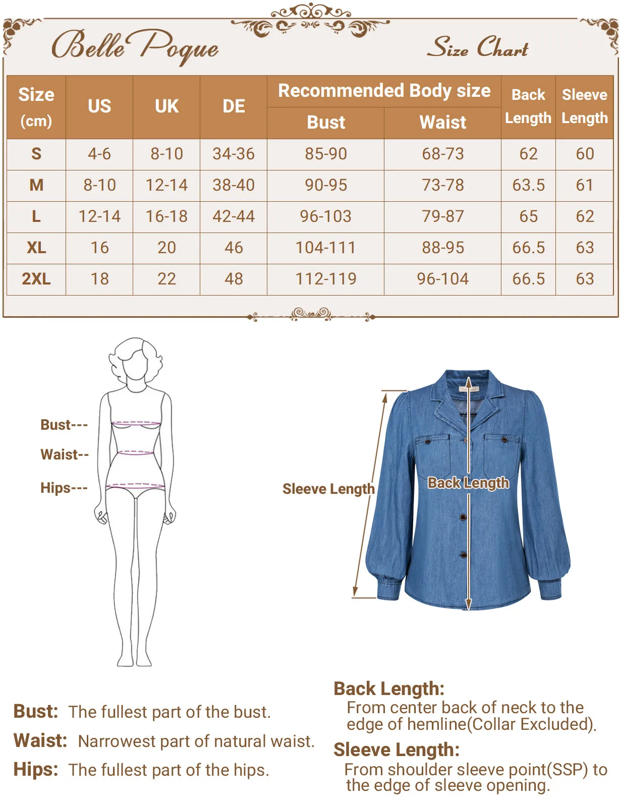 Seckill Offer⌛Vintage Jean Shirt Long Sleeve Lapel Collar V-Neck Button-up Tops