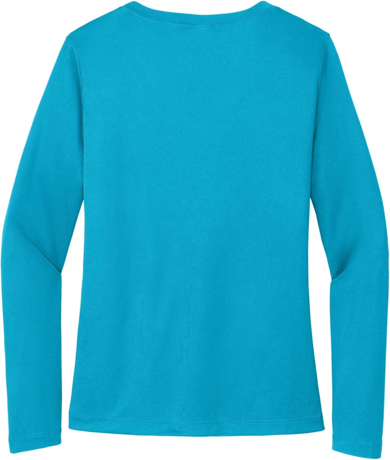 SPORT-TEK Women's Long Sleeve PosiCharge Competitor V-Neck Tee | Workout T-Shirt for Spring & Summer Fashion
