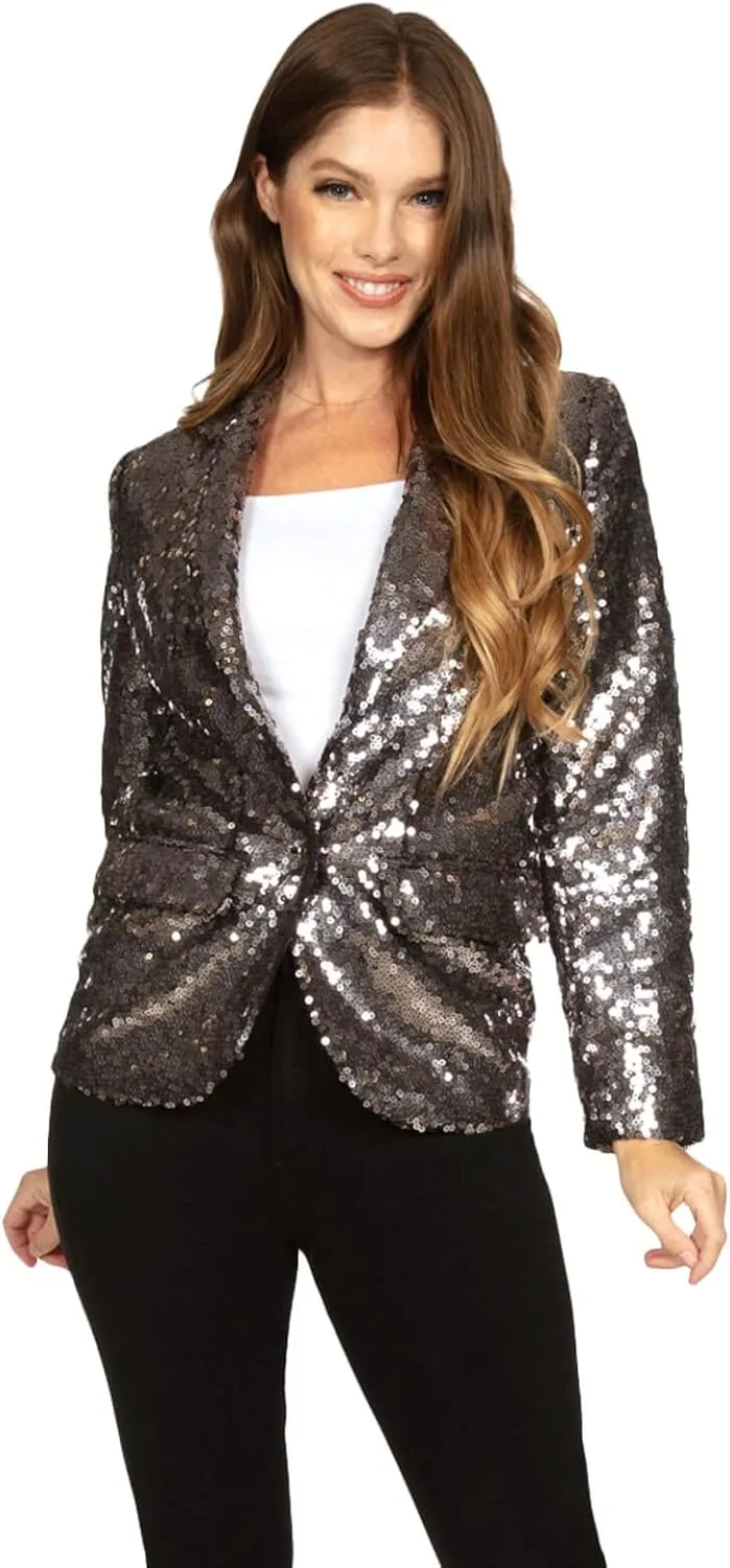 Tipsy Elves Christmas Blazers for Women - Colorful and Festive Winter Holiday Womens Suit Jackets