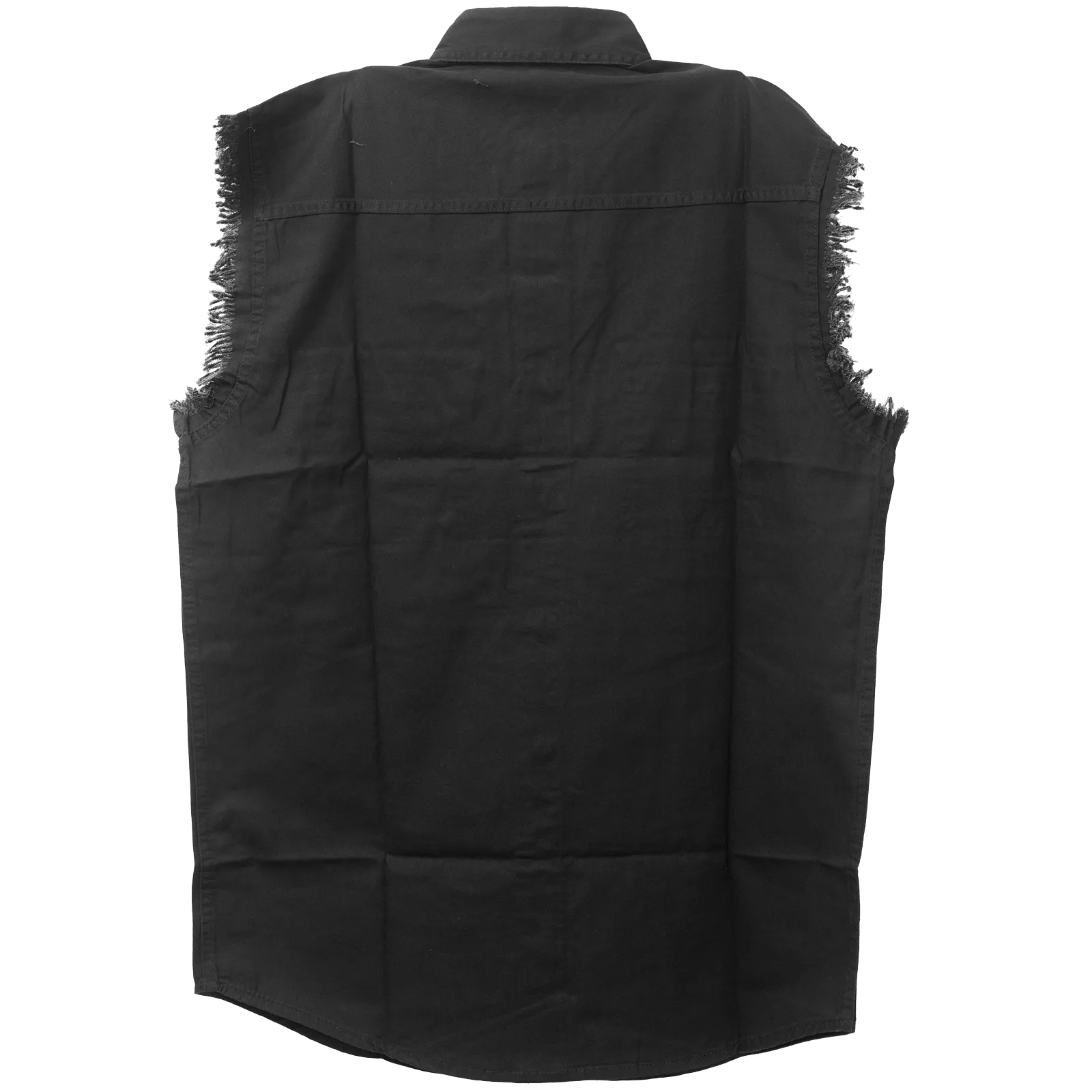 VB703 - Mens Cutoffs Black Shirt