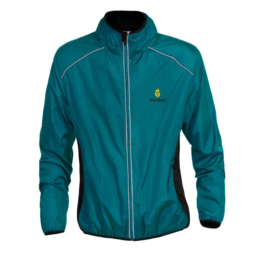 Water Repellent Cycling Jacket Reflective Jerseys Long-sleeved Hiking Running Ropa Ciclismo Wind Coat MTB Bike Clothing