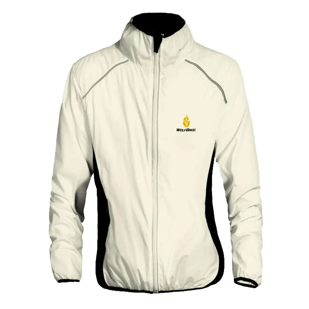 Water Repellent Cycling Jacket Reflective Jerseys Long-sleeved Hiking Running Ropa Ciclismo Wind Coat MTB Bike Clothing