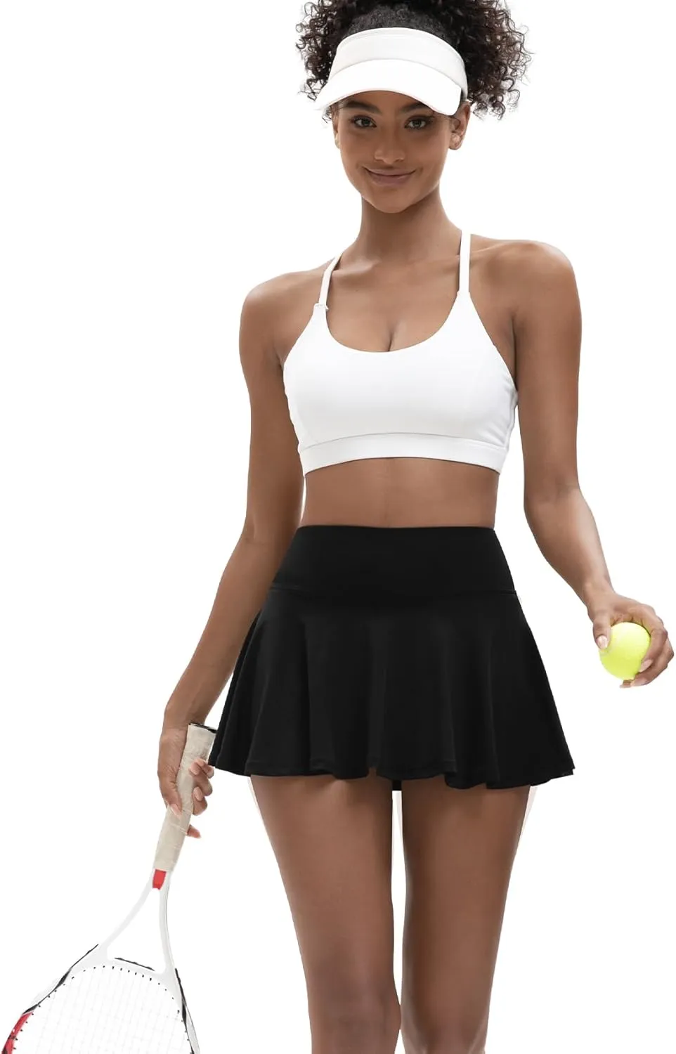 Women's High Waisted Pleated Tennis Skirts with Pockets Inner Shorts Lightweight Athletic Golf Skorts for Women