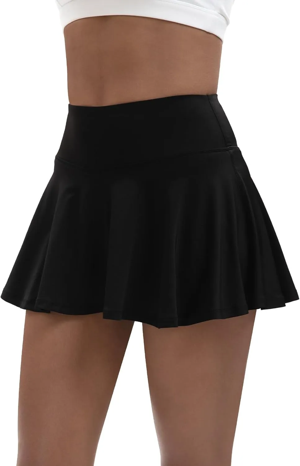 Women's High Waisted Pleated Tennis Skirts with Pockets Inner Shorts Lightweight Athletic Golf Skorts for Women